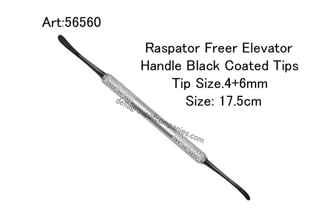 Raspator Freer Periosteal Elevator Black Titanium Coated Stainless