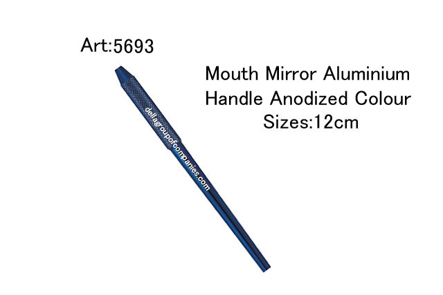 Mouth Mirror Aluminium Handle Anodized Colour