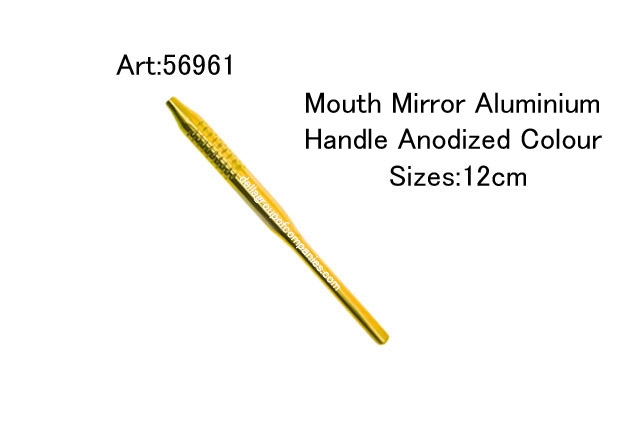 Mouth Mirror Aluminium Handle Anodized Colour