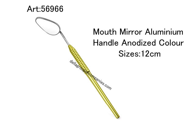 Mouth Mirror Aluminium Handle Anodized Colour