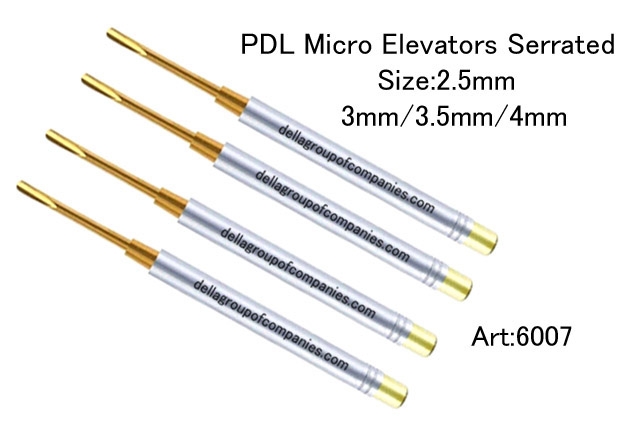 PDL Micro Elevator Titanium Serrated 