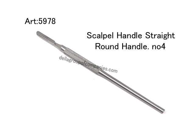 Scalpel Handle Straight Round Handle no.4