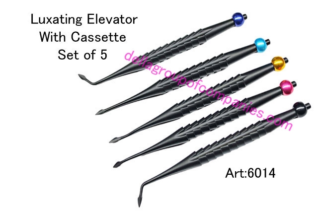 Luxating Elevator With Cassette Set Set Of 5