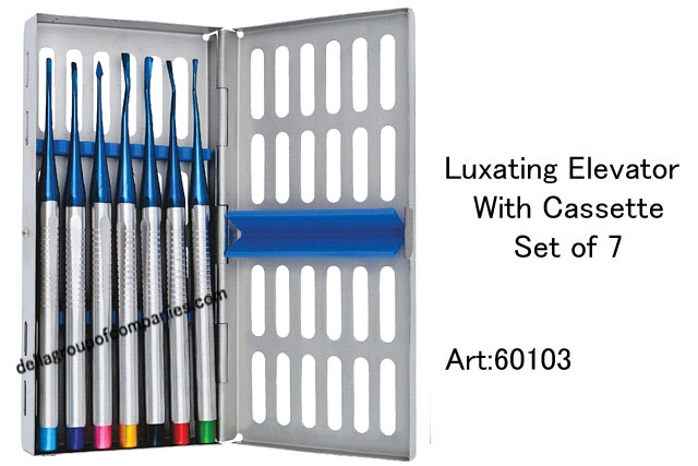 Luxating Elevator With Cassette Set Set Of 7