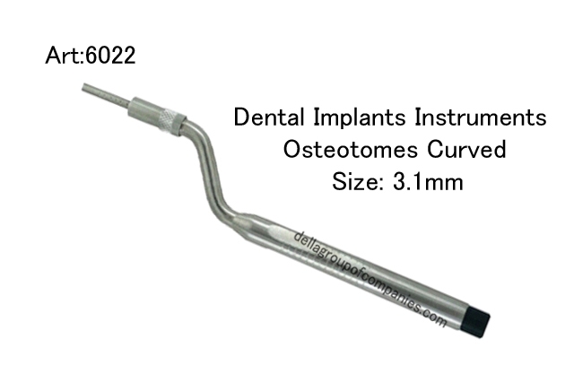 Dental Implants Instruments Osteotomes Curved   