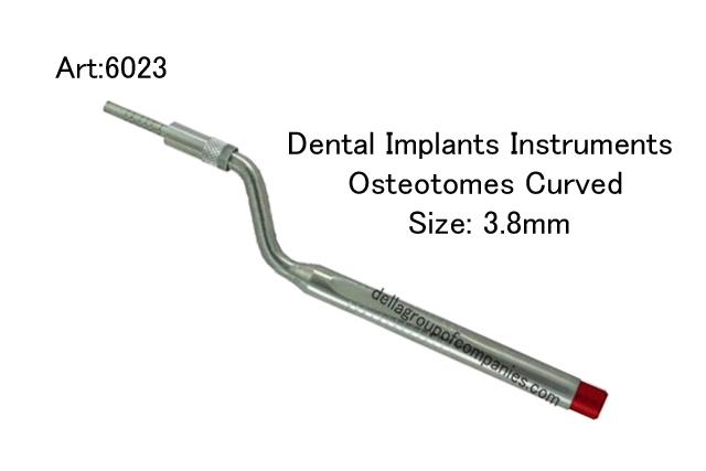 Dental Implants Instruments Osteotomes Curved   