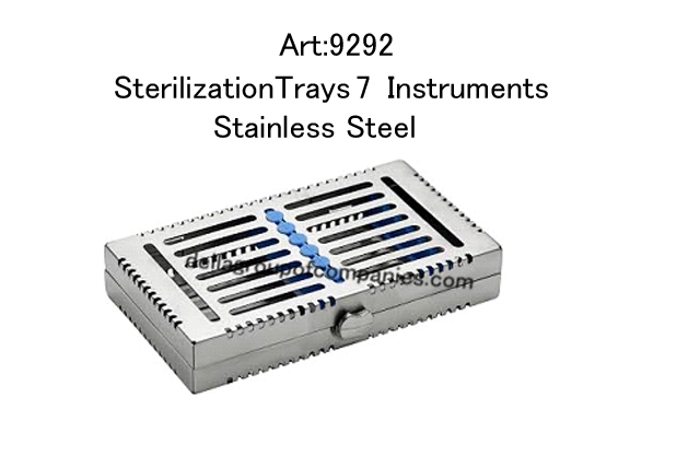 Locking Sterilization Trays 7 Instruments Stainless Steel  W