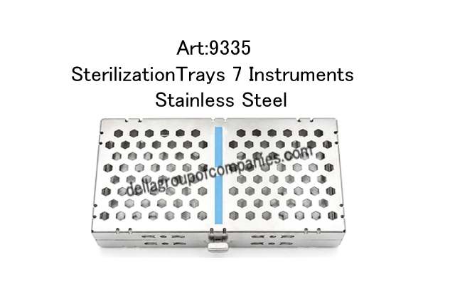 Locking Sterilization Trays 7 Instruments Stainless Steel  