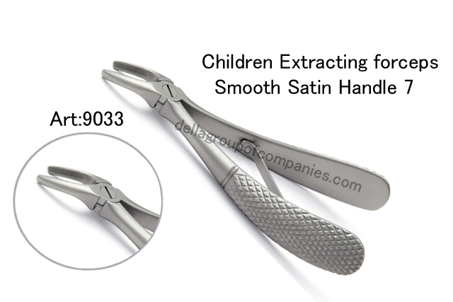 Dental Baby Extraction Forceps Satin Handle 