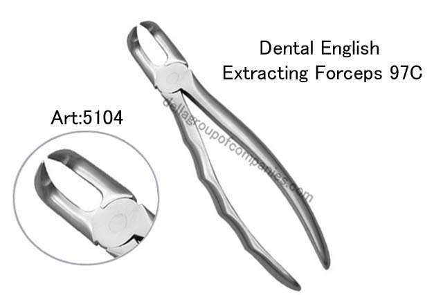 Dental English  Extraction Forceps  Anatomical & finger Handle