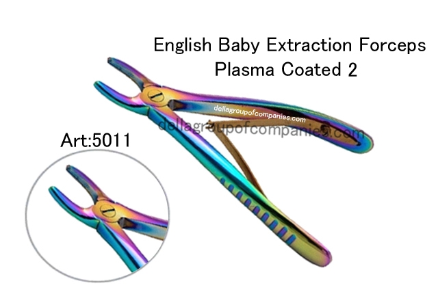 Dental English Baby Extraction Forceps Plasma Color Fig #2