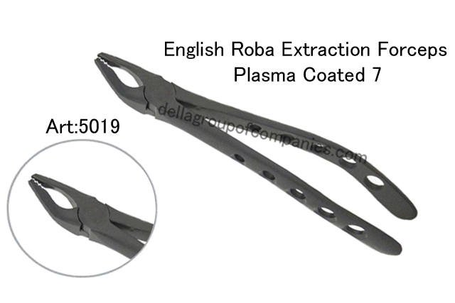 Dental English Roba Extraction Forceps Plasma Black Color 