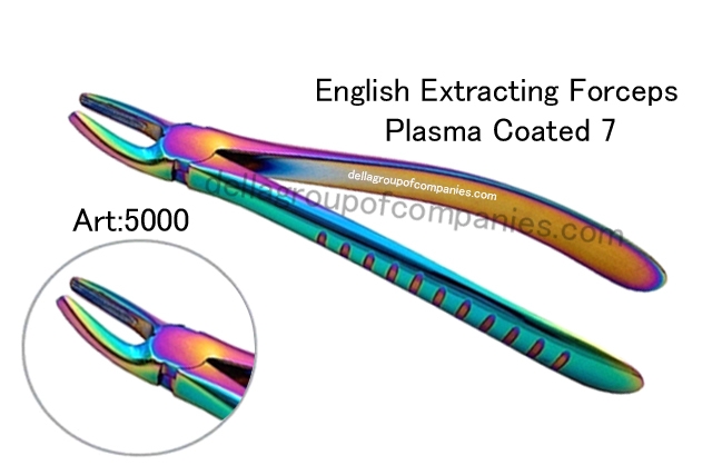 Dental English Extracting Forceps Plasma Color Fig. #7