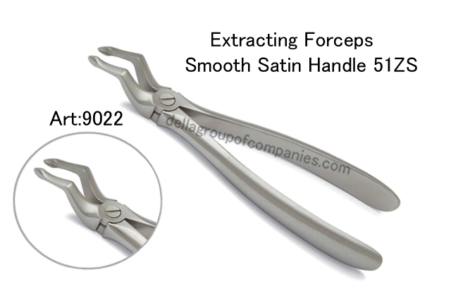 Dental English Extracting Forceps Smooth Satin Handle 51ZS