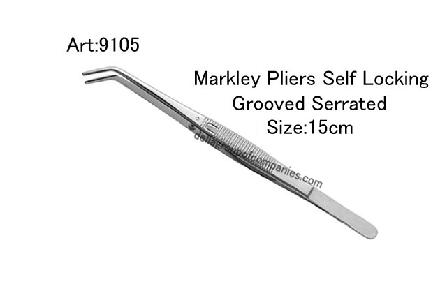 Markley Pliers Self  Locking Grooved Serrated   