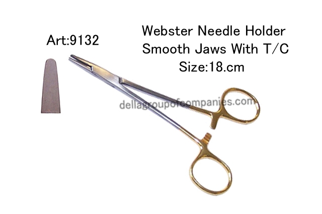 Webster  Needle Holder  T/C  With Smooth Jaws  