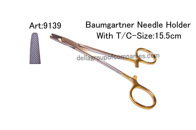 Baumgartner Needle Holder With  T/C 