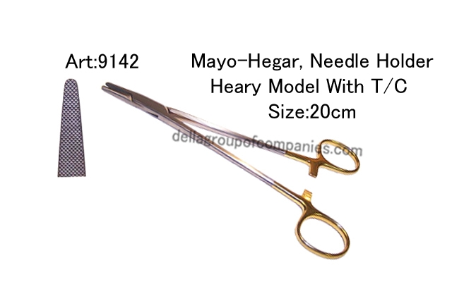 Mayo Hegar Needle Holder heary Model  With  T/C 