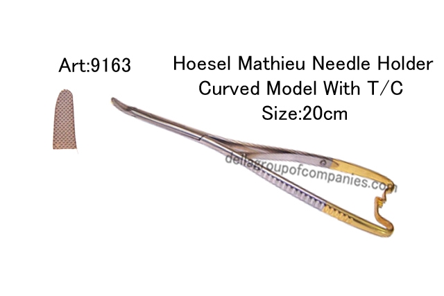 Hoesel Mathieu Needle Holder Curved Model With T/C    