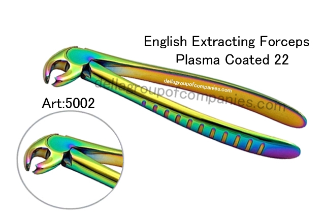 Dental English Extracting Forceps Plasma Color Fig. #22